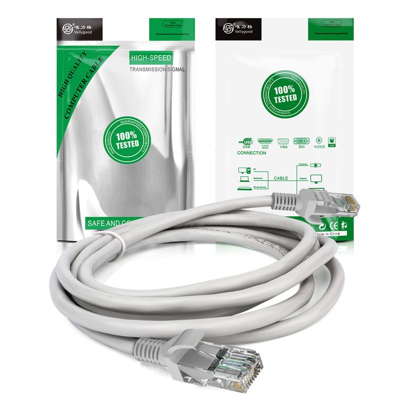 Factory direct sales Communication copper clad aluminum Cables Patch Cord Cheap UTP Cat6 grey Ethernet Patch Cable