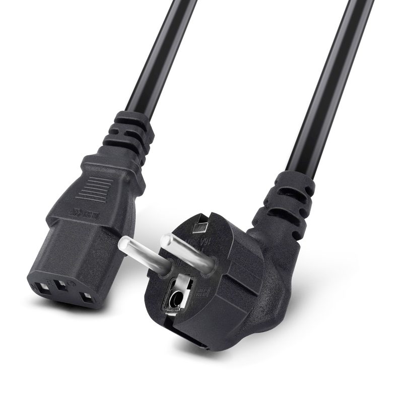 High Quality 1.5M black power cord C13 laptop desktop computer EU copper clad aluminum power cord