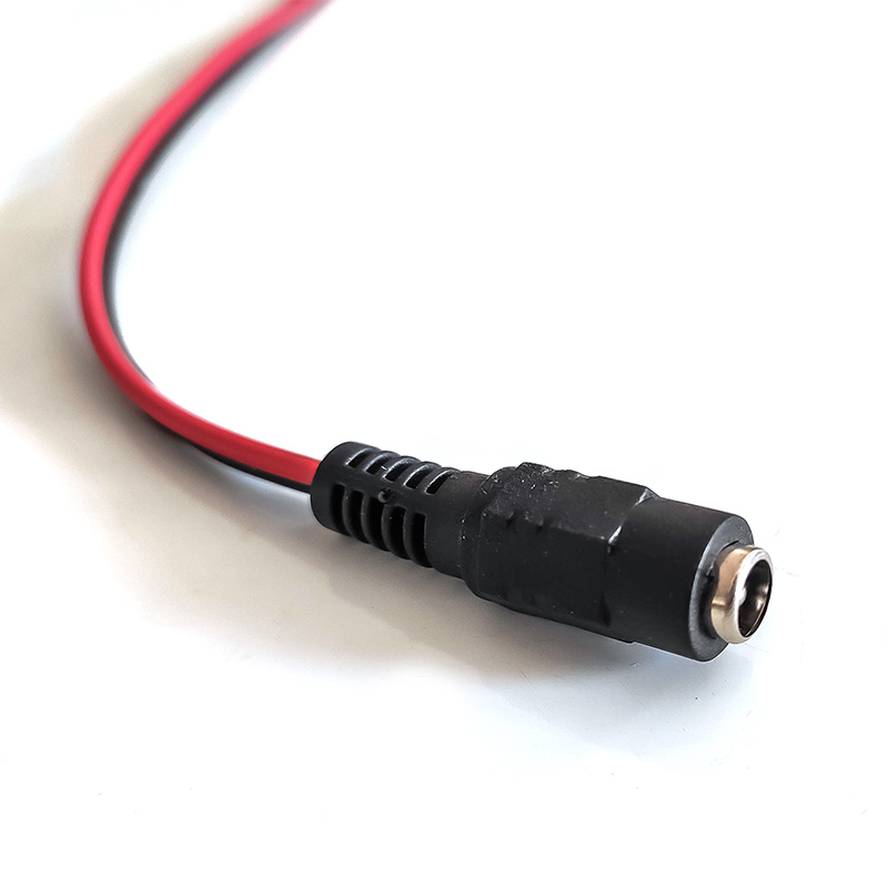 (18pcs Copper Strands) DC Power Pigtail Cable Wire 12V 5A Male & Female Connectors for CCTV Security Camera