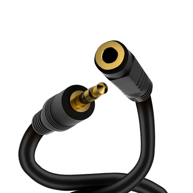 1.5m Gold Plated Headphone Extension Cable 3.5mm Jack Male to Female AUX Cable Audio Stereo Earphone Extender Cord For i