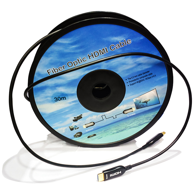 HDMI Cable Kabel 2.0 Gold Plated 10M 15M 20M 25M 30M 40M 50M 60M 60M 80M 100M HDMI 2.0 Optical Fiber Cable AOC HDMI 4K 6