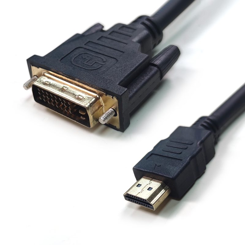 Best selling gold plated 24+1 DVI Male to HDMI Male Digital Video Cable 1.5m-10m High Speed HDMI Male to DVI 24+1 Male C