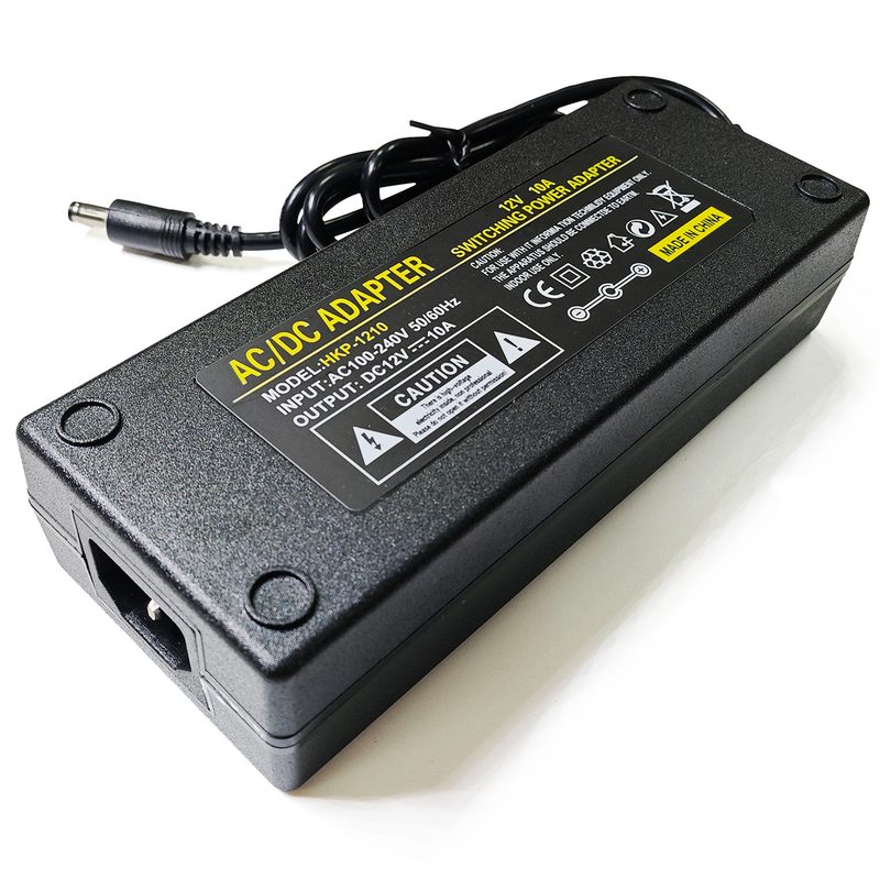 Euro plug 120w 12v 10Amp switching desktop adapter 12v 10a 120w AC DC adapter power supply