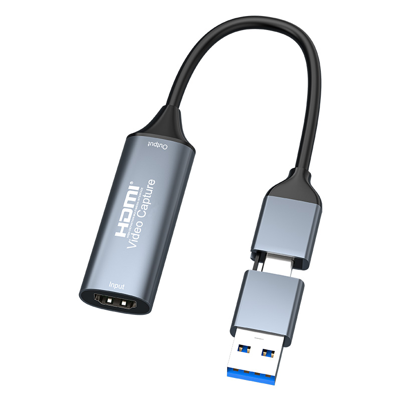 USB3.0 Video Capture Card Adapter Monitoring RecordingType-C Game Live Streaming Broadcast Audio hdmi Video Accessories