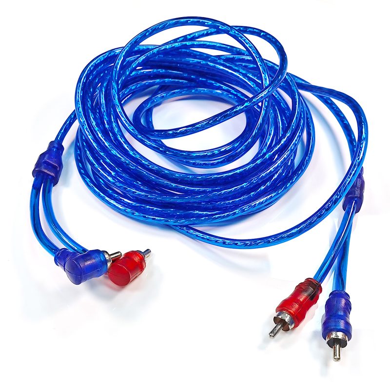 Special price blue 4.5M/5M amplifier audio line 100% pure copper high quality car audio RCA cable