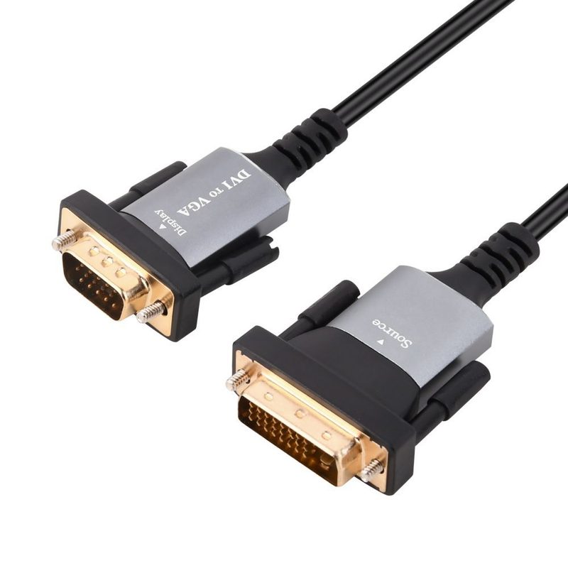 VGA 15pin Male DVI 25pin Analog Digital Converter Cable Shielded Various Lengths for Home Theater Audio Video HDTV Appli